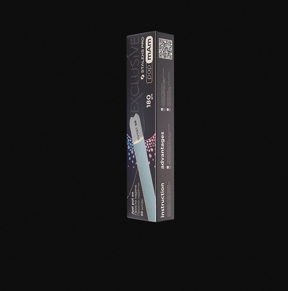 Staleks Disposable papmAm files for straight nail file EXCLUSIVE 22 180 grit (50 pcs)