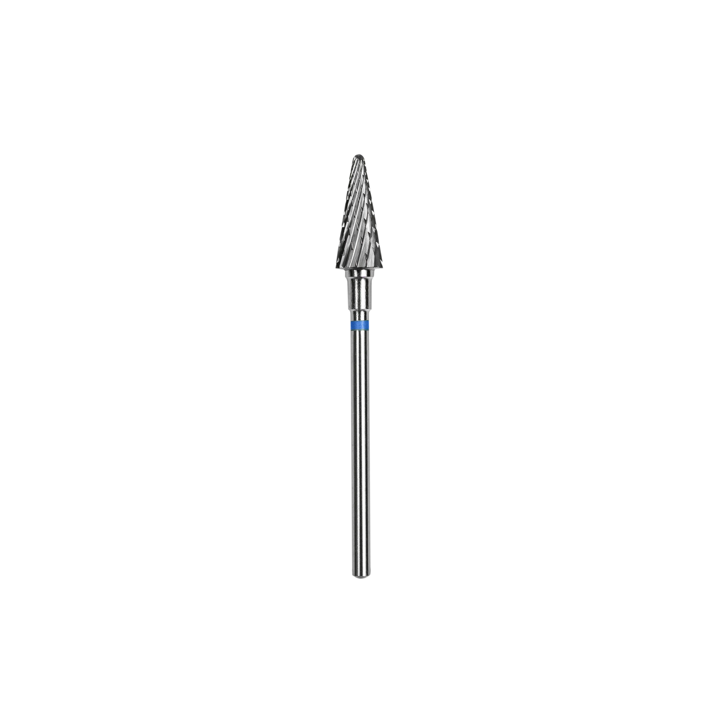 Staleks Carbide nail drill bit, "cone" blue,  head diameter 6 mm / working part 14 mm