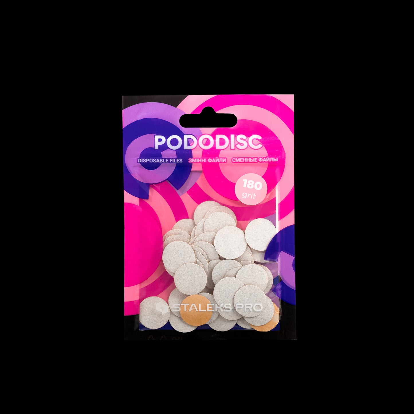 Staleks White refill pads for pedicure disc PODODISC STALEKS PRO S 180 grit (50 pc)