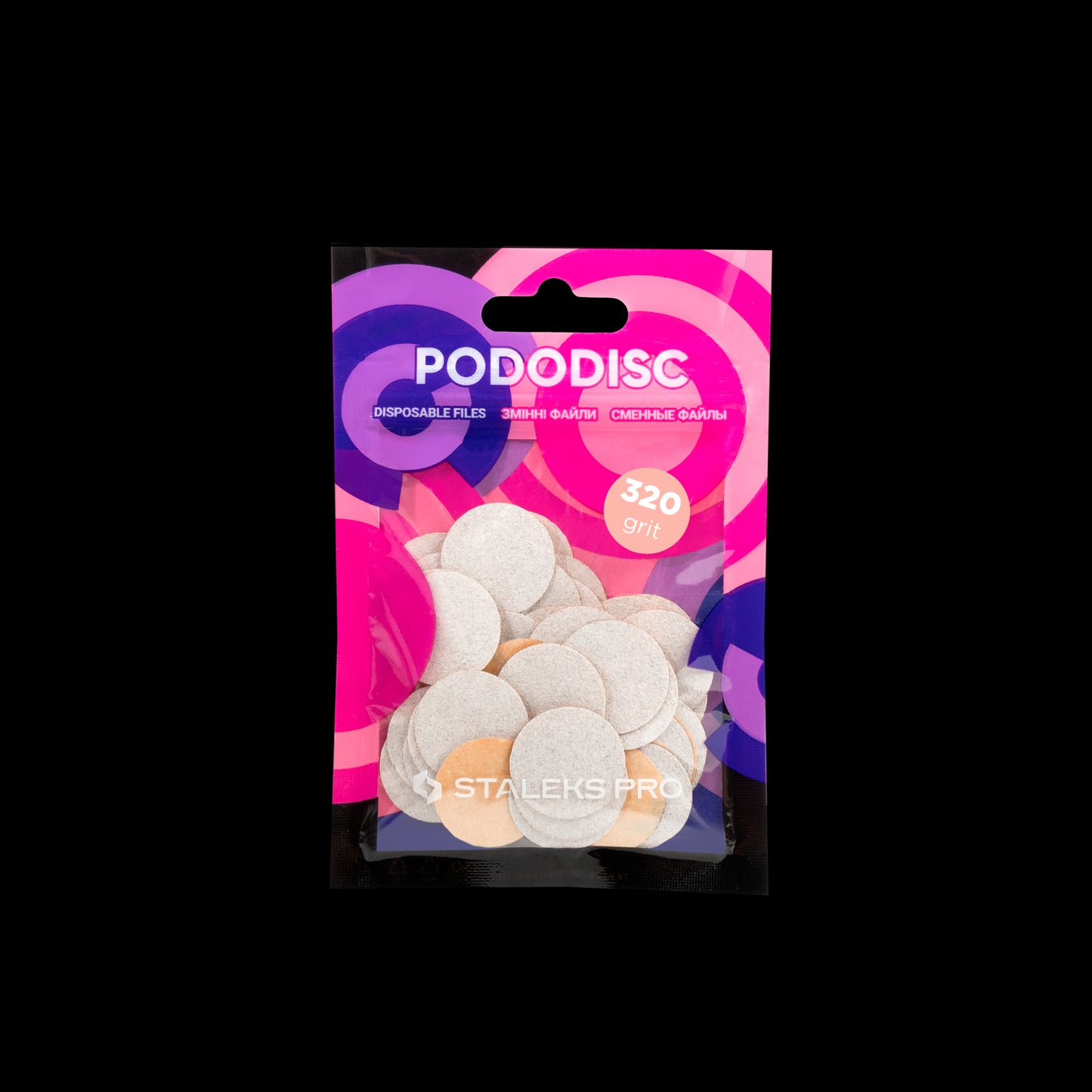 Staleks White refill pads for pedicure disc PODODISC STALEKS PRO M 320 grit (50 pc)