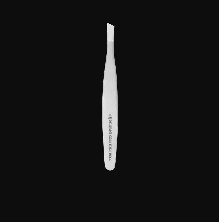 Staleks Eyebrow tweezers EXPERT 20 TYPE 3 (wide slant)